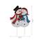 Glitzhome® 2.5ft. Metal Lovely Snowman Yard Stake